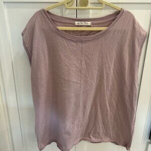 Free People Kasee Muscle Tee Sleeveless Tank Top Daytime  Sz L